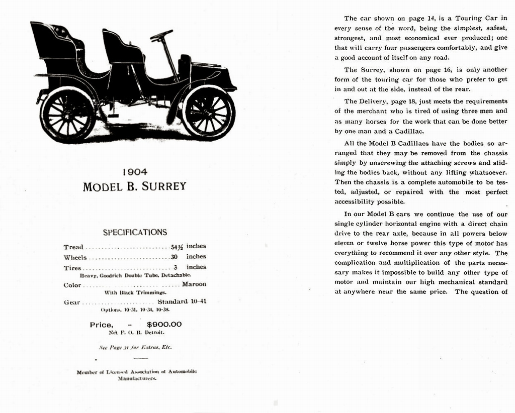 1904 Cadillac Catalogue Page 16
